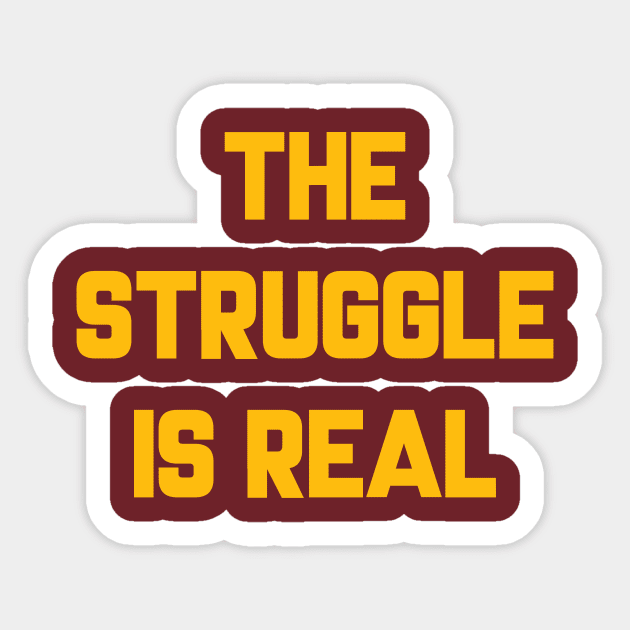 Cavs "The Struggle is Real" Sticker by mbloomstine